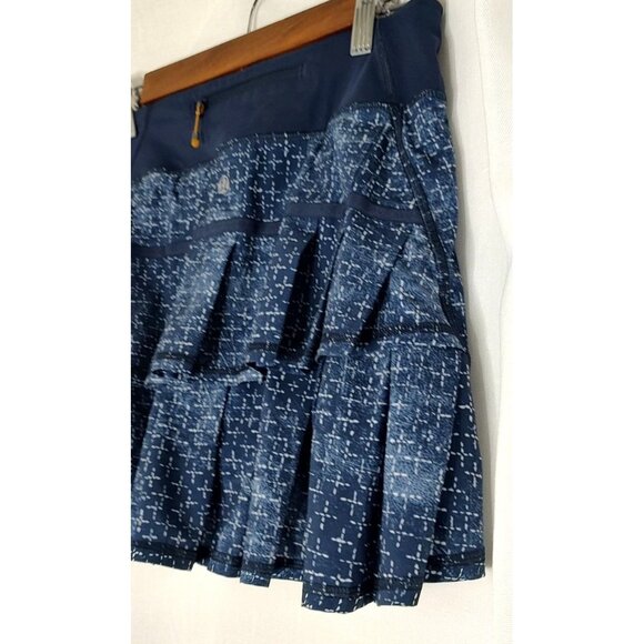 Lululemon Skirt 4 Navy Pace Setter Tenis Skirt Pleated - Picture 7 of 15